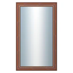 DANTIK - Zarámované zrkadlo - rozmer s rámom cca 60x100 cm z lišty ANGLIE hnedá (561)
