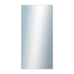 DANTIK - Zarámované zrkadlo - rozmer s rámom cca 60x120 cm z lišty Hliník biela - P03-027 (7003027)