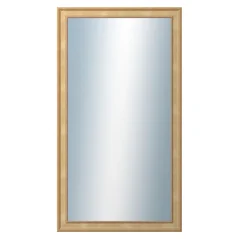 DANTIK - Zarámované zrkadlo - rozmer s rámom cca 50x90 cm z lišty TOOTH malá zlatá (3161)