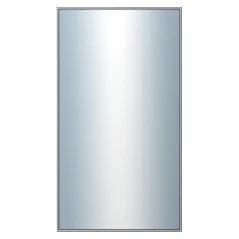 DANTIK - Zarámované zrkadlo - rozmer s rámom cca 50x90 cm z lišty Hliník sivá - P02-006 (7002006)