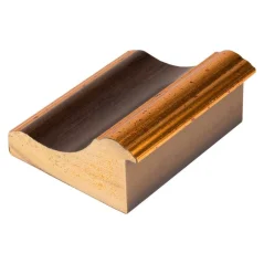 DANTIK - Zrkadlo v ráme - rozmery s rámom cca 60x120 cm z liatiny WATER čierny a zlatý plast (3071)