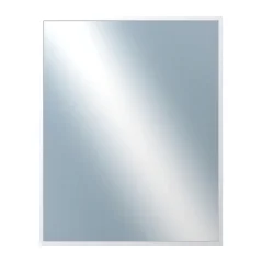 DANTIK - Zarámované zrkadlo - rozmer s rámom cca 40x50 cm z lišty Hliník biela - P03-027 (7003027)