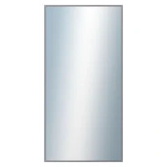 DANTIK - Zarámované zrkadlo - rozmer s rámom cca 60x120 cm z lišty Hliník sivá - P02-006 (7002006)