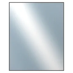 DANTIK - Zarámované zrkadlo - rozmer s rámom cca 80x100 cm z lišty Hliník hnedá - P01-022 (7001022)