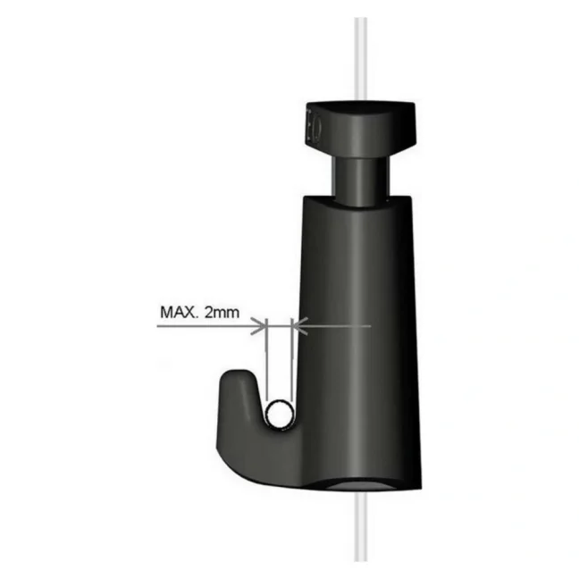 Závěsný systém na obrazy - Háček samosvorný Micro Grip 1mm na lanko 1mm
