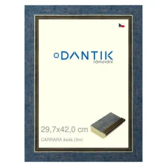 DANTIK obraz, puzzle, fotorámik 29,7x42 | | CARRARA sivá (Plexi Clear)