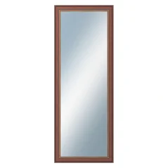 DANTIK - Zarámované zrkadlo - rozmer s rámom cca 60x160 cm z lišty ANGLIE hnedá Au linka (612)