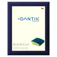 DANTIK obraz, puzzle, fotorámik 30x40 | LEDVINKA modrá (Plexi Clear)