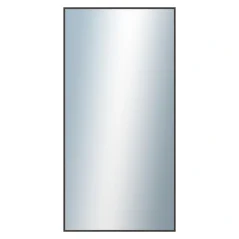 DANTIK - Zarámované zrkadlo - rozmer s rámom cca 50x100 cm z lišty Hliník hnedá - P01-022 (7001022)