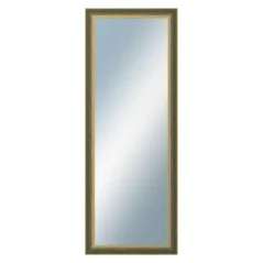 DANTIK - Zarámované zrkadlo - rozmer s rámom cca 60x160 cm z lišty ZVRATNÁ zelenozlatá plast (3070)
