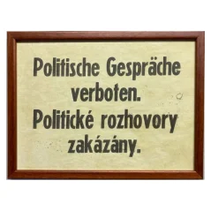 Cedule - Politické rozhovory (různé rámy) Cedule - Politické rozhovory (různé rámy)