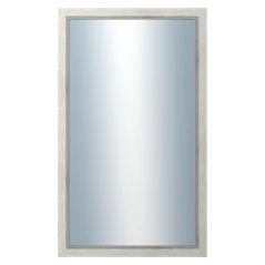 DANTIK - Zarámované zrkadlo - rozmer s rámom cca 60x100 cm z lišty CARRARA biela (2896)