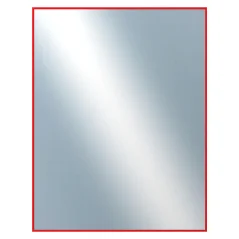 DANTIK - Zrkadlo v ráme - rozmery s rámom cca 70x90 cm z hliníkovej lišty červenej farby - P01-098 (7001098)