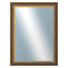 DANTIK - Zrkadlo v ráme - rozmery s rámom cca 60x80 cm z pásu RED GOLD plast (3069)