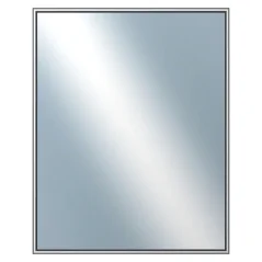 DANTIK - Zarámované zrkadlo - rozmer s rámom cca 40x50 cm z lišty Hliník sivá - P02-006 (7002006)