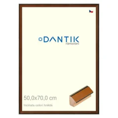 DANTIK obraz, puzzle, fotorám 50x70 | INCLINATA farba hnedá (Plexi Clear)