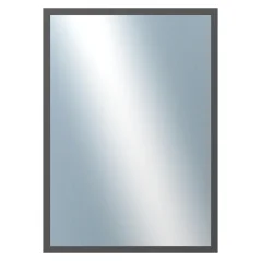 DANTIK - Zarámované zrkadlo - rozmer s rámom cca 50x70 cm z lišty KASSETTE sivá (3078)