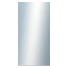 DANTIK - Zarámované zrkadlo - rozmer s rámom cca 50x100 cm z lišty Hliník biela - P03-027 (7003027)