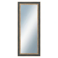 DANTIK - Zarámované zrkadlo - rozmer s rámom cca 50x120 cm z lišty ZVRATNÁ modrozlatá plast (3068)