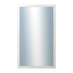DANTIK - Zarámované zrkadlo - rozmer s rámom cca 60x100 cm z lišty LYON biela (2666)