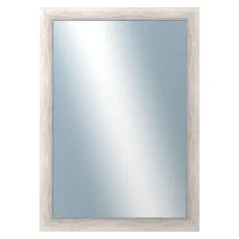 DANTIK - Zarámované zrkadlo - rozmer s rámom cca 50x70 cm z lišty PAINT biela veľká (2960)