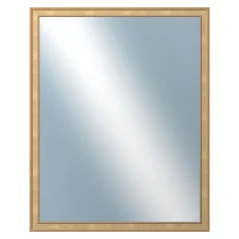 DANTIK - Zarámované zrkadlo - rozmer s rámom cca 80x100 cm z lišty TOOTH malá zlatá (3161)