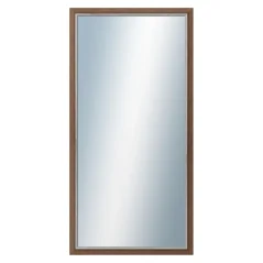 DANTIK - Zarámované zrkadlo - rozmer s rámom cca 50x100 cm z lišty TAIGA hnedá (3107)