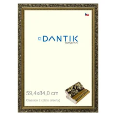 DANTIK obrázok, puzzle, fotorámik 59,4x84 | Claico 2 (zlaté oriešky) (Plexi Clear)