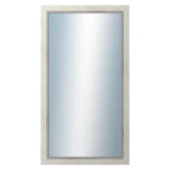 DANTIK - Zarámované zrkadlo - rozmer s rámom cca 50x90 cm z lišty CARRARA biela (2896)