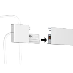 Závěsný systém na obrazy - Illume Napájecí kabel bílý, vývod nahoru