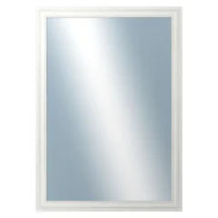 DANTIK - Zarámované zrkadlo - rozmer s rámom cca 50x70 cm z lišty LYON biela (2666)