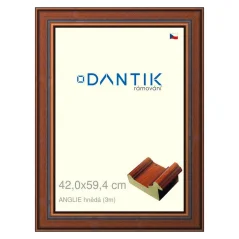 DANTIK obraz, puzzle, fotorámik 42x59,4 | ENGLAND hnedá (Plexi Clear)