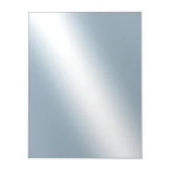 DANTIK - Zarámované zrkadlo - rozmer s rámom cca 70x90 cm z lišty Hliník biela - P03-027 (7003027)
