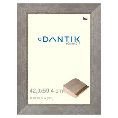 DANTIK rám na obrázky, puzzle, fotografie 42x59,4 | TOMAS biely veľký (Plexi Clear)