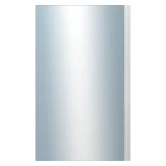 DANTIK - Zarámované zrkadlo - rozmer s rámom cca 60x100 cm z lišty LYON biela (2666)