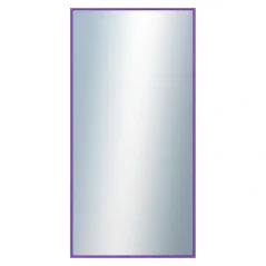 DANTIK - Zarámované zrcadlo - rozměr s rámem cca 50x100 cm z lišty Hliník modrá m. - P02-242 (7002242)