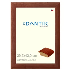 DANTIK obraz, puzzle, fotorámik 29,7x42 | LEDVINKA hnedá (Plexi Clear)
