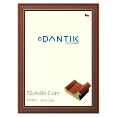 DANTIK obraz, puzzle, fotorámik 59,4x84 | ENGLAND hnedá (Plexi Clear)