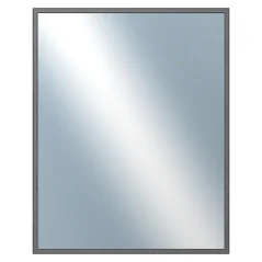 DANTIK - Zarámované zrkadlo - rozmer s rámom cca 40x50 cm z lišty Hliník grafit drás - P269-224 (7269224)