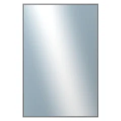 DANTIK - Zarámované zrkadlo - rozmer s rámom cca 80x120 cm z lišty Hliník sivá drás. - P269-223 (7269223)