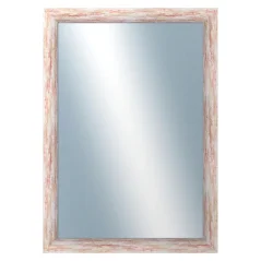 DANTIK - Zrkadlo v ráme - rozmery s rámom cca 50x70 cm z LAKOVACEJ pásky červenej veľkej (2962)