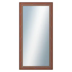 DANTIK - Zarámované zrkadlo - rozmer s rámom cca 60x120 cm z lišty ANGLIE hnedá (561)