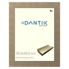 DANTIK obraz, puzzle, fotorámik 30x40 | Golf champagne (Plexi Clear)