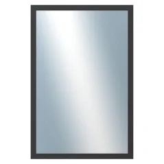 DANTIK - Zrkadlo v ráme - rozmery s rámom cca 40x60 cm z hliníka čiernej farby - P05-021 (7005021)