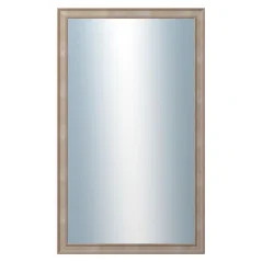 DANTIK - Zarámované zrkadlo - rozmer s rámom cca 60x100 cm z lišty TOOTH malá strieborná (3162)