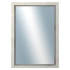 DANTIK - Zarámované zrkadlo - rozmer s rámom cca 50x70 cm z lišty CARRARA biela (2896)