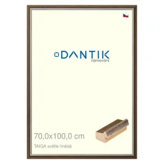 DANTIK obraz, puzzle, fotorámik 70x100 | TAIGA svetlohnedá (Plexi Clear)