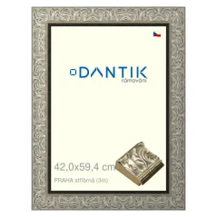 DANTIK obraz, puzzle, fotorám 42x59,4 | PRAHA strieborná (Plexi Clear)
