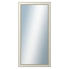 DANTIK - Zarámované zrkadlo - rozmer s rámom cca 60x120 cm z lišty - METAL bielozlatá - (3023)