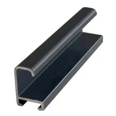 DANTIK - Zarámované zrkadlo - rozmer s rámom cca 50x70 cm z lišty Hliník grafit drás - P269-224 (7269224)